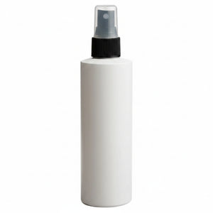 8 oz. White Plastic Bottle with Misting Sprayer
