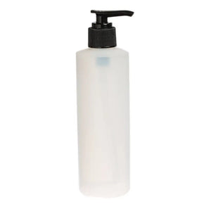 8 oz. Natural Plastic Bottle with Black Pump