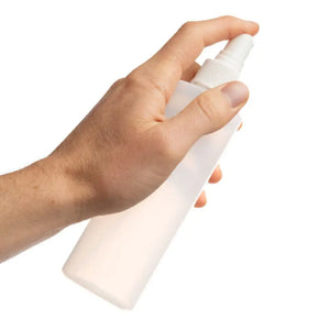 8 Oz. Natural Plastic Bottle With White Misting Sprayer