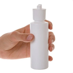 4 Oz. White Plastic Bottle With Flip-Top Cap