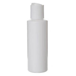 4 oz. White Plastic Bottle with Disc-top Cap