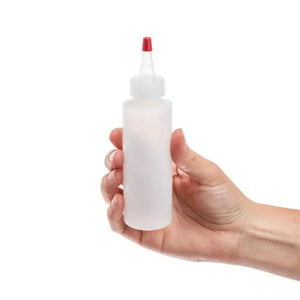 4 Oz. Natural Plastic Bottle With Yorker Spout And Lid