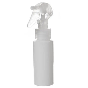 2 oz. White Plastic Bottles with Natural Trigger Sprayers (Pack of 6)