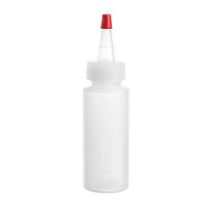 2 oz. Natural Plastic Bottles with Yorker Spout and Lid (Pack of 6)