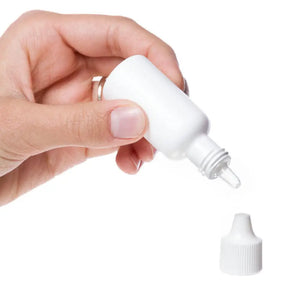 1/2 Oz. White Plastic Dropper Bottles (Pack Of 6)