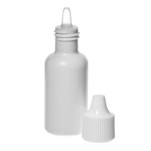 1/2 oz. White Plastic Dropper Bottles (Pack of 6)