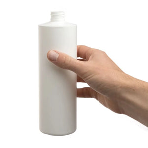 16 Oz. White Plastic Bottle With Snap-Top Cap