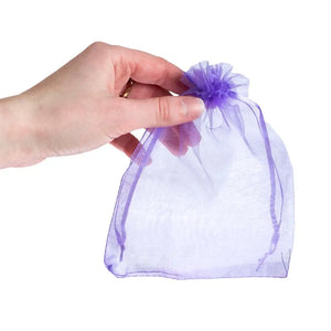 6 X 4 Organza Gift Bags (Pack Of 10)