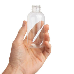4 Oz. Clear Pet Boston Round Plastic Bottle (24-410 Neck Size)