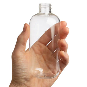 8 Oz. Clear Pet Boston Round Plastic Bottle (24-410 Neck Size)