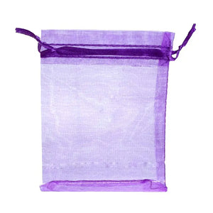 7 X 5 Organza Gift Bags (Pack Of 10) Purple