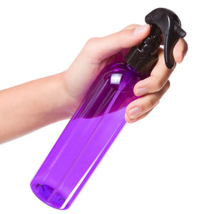 8 Oz. Purple Plastic Bottle With Black Trigger Sprayer