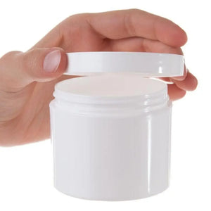 4 Oz. Straight-Sided Plastic Salve Container With Smooth Lid