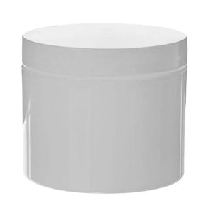 4 oz. Straight-Sided Plastic Salve Container with Smooth Lid