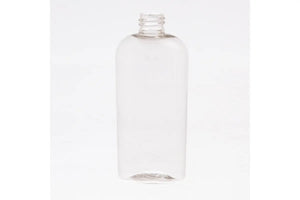 4 oz. Clear PET Plastic Cosmo Oval Bottle (20-410 Neck Size)
