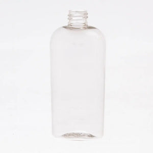 4 oz. Clear PET Plastic Cosmo Oval Bottle (20-410 Neck Size)