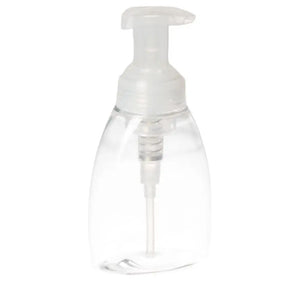 8 oz. Clear Plastic Oval Bottle with Natural Foamer Pump