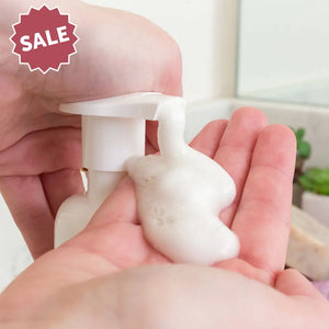 8 Oz. Clear Plastic Oval Bottle With White Foamer Pump