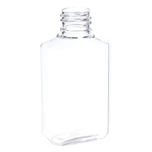 2 oz. Clear Octagon Plastic Bottle (20-410 Neck Size)