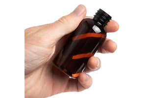 2 Oz. Amber Pet Boston Round Plastic Bottle (20-410 Neck Size)