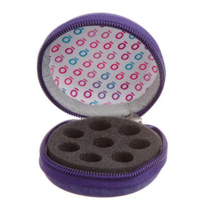 doTERRA Branded Round Hard Shell Case for 5/8 Dram Vials (Holds 8 Vials)