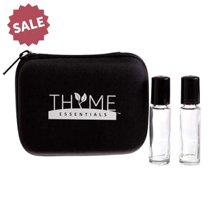 Compact Hard-shell Thyme Travel Case with Roll-ons (Includes 10 Vials)