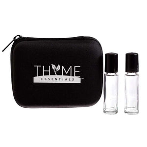 Compact Hard-shell Thyme Travel Case with Roll-ons (Includes 10 Vials)