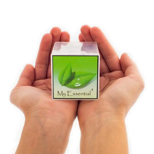 Cube Oil Box With Sample Vials Orifice Reducers And Black Caps (Holds 18 1/4 Dram)