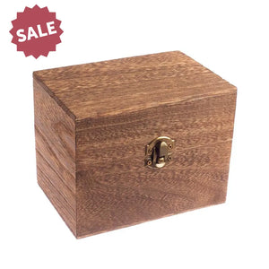 Feathergrain Wood Essential Oils Box (Holds 6 Vials) Dark