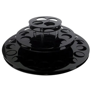 3-Tier Acrylic Display Carousel (Holds 33 Large Vials)