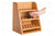 3-Shelf Handcrafted Oak Storage and Display Rack (Holds 79 vials)