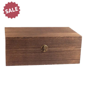 Feathergrain Wood Essential Oils Box (Holds 40 Vials) Dark