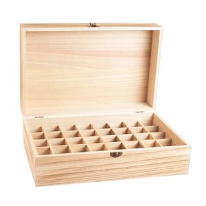 Feathergrain Wood Essential Oils Box (Holds 40 Vials)
