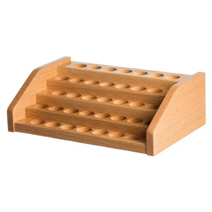 5-Tier Oak Display Riser (Holds 37 Vials)