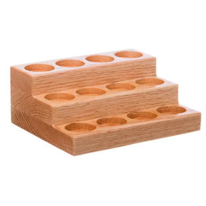 Mini 3-Tier Oak Display Riser (Holds 12 Vials)