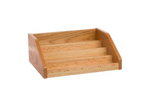 4-Tier Multi-Use Oak Display Riser