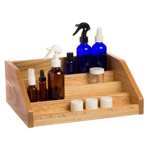 4-Tier Multi-Use Oak Display Riser