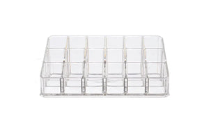 3-Tier Clear Plastic Roll-On Display Riser (Holds 18 Vials)