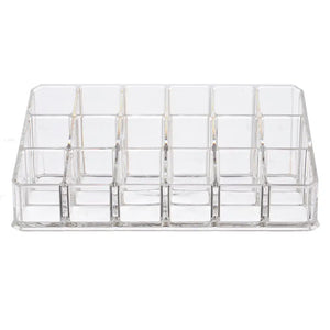 3-Tier Clear Plastic Roll-On Display Riser (Holds 18 Vials)
