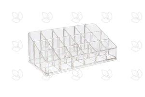 3-Tier Clear Plastic Roll-On Display Riser (Holds 18 Vials)