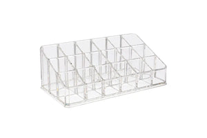 3-Tier Clear Plastic Roll-On Display Riser (Holds 18 Vials)