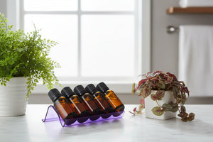 3-Row Plastic Essential Oil Tray (Holds 15 Vials)
