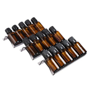3-Row Plastic Essential Oil Tray (Holds 15 Vials)