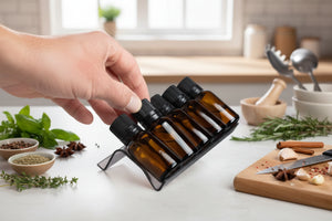 3-Row Plastic Essential Oil Tray (Holds 15 Vials)