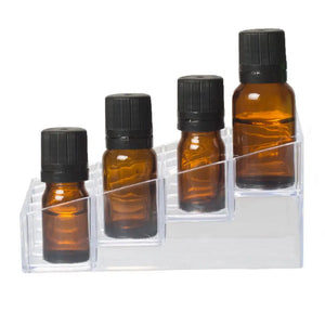 4-Tier Clear Plastic Display Riser (Holds 16 Vials)