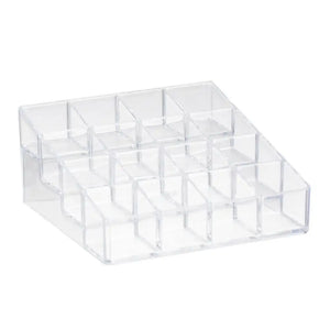4-Tier Clear Plastic Display Riser (Holds 16 Vials)