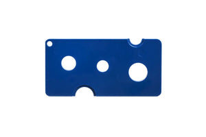 Large Plastic Oil Key For Orifice Reducers And Roll-On Fitments Blue
