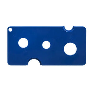 Large Plastic Oil Key For Orifice Reducers And Roll-On Fitments Blue