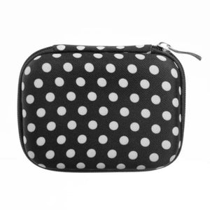 Compact Hard-Shell Travel Case For Roll-Ons (Holds 10 Vials) Navy Dot
