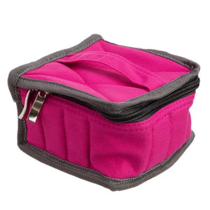 Small Canvas 15 Ml Carrying Case (Holds 16 Vials) Pink